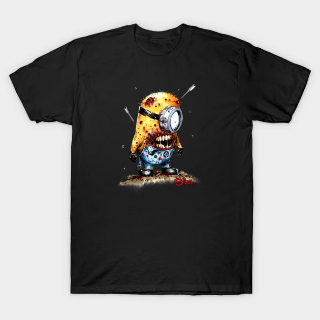 Zombie Minion T-Shirt by dsilvadesigns